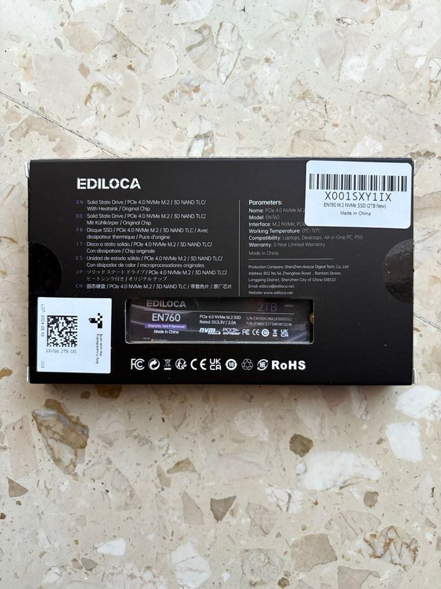 SSD PCIe 4.0 Ediloca EN760 2TB 4800MB/s