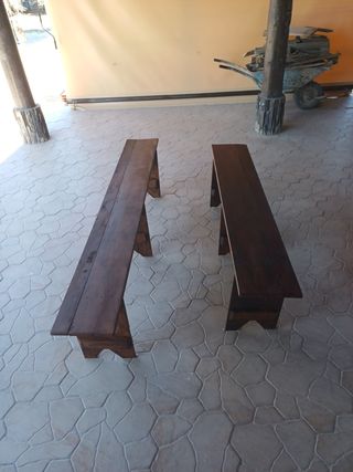 2 panche in legno 