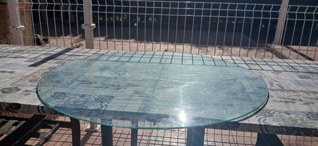 Cristal redondo para mesa