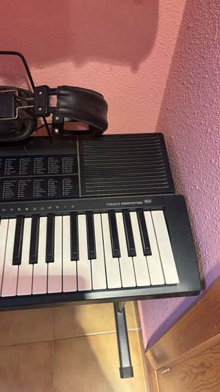 Teclado casio con auriculares