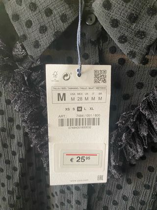 CAMISA NEGRA DE ZARA