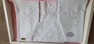 3 JUEGOS SÁBANAS BORDADAS