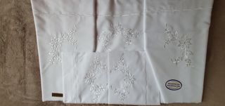 3 JUEGOS SÁBANAS BORDADAS