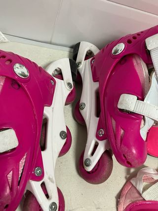 Set patines en linea con protecciones