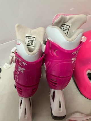 Set patines en linea con protecciones