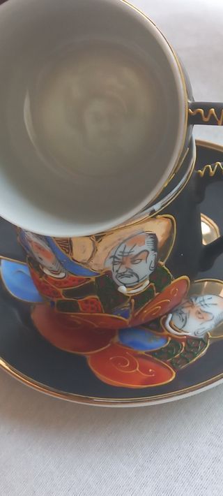 Antiguo juego de té/café, porcelana japonesa