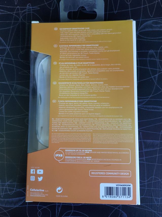 Protector movil agua