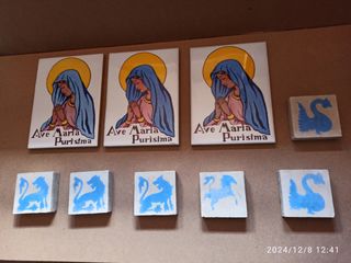 Lote baldosas-azulejos antiguos