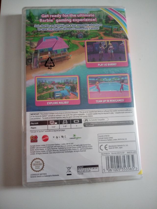  nintendo switch barbie
