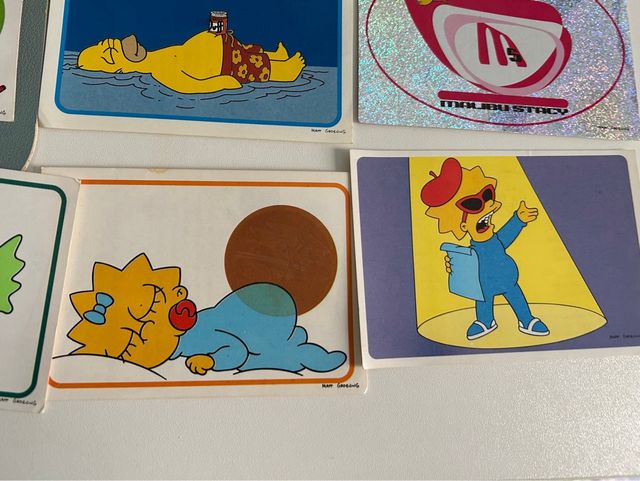 Cromos Los Simpsons Panini 1999 y 2000