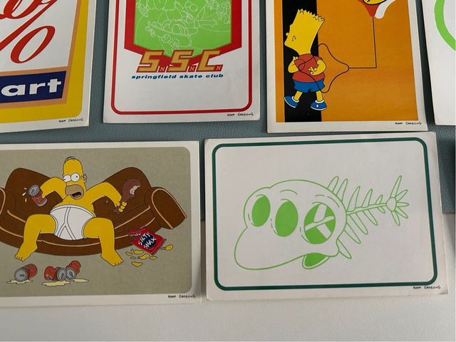 Cromos Los Simpsons Panini 1999 y 2000