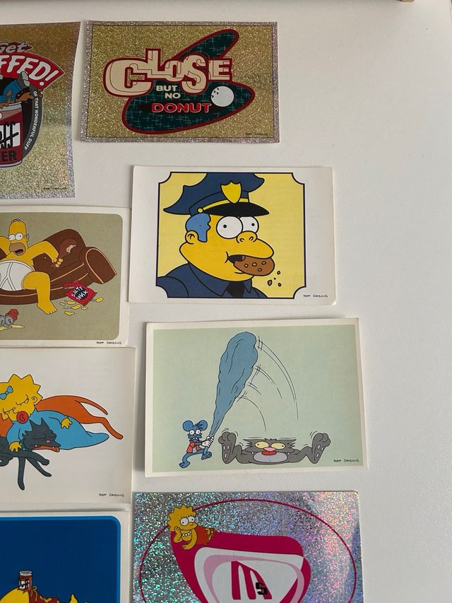 Cromos Los Simpsons Panini 1999 y 2000