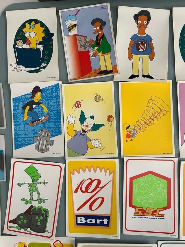 Cromos Los Simpsons Panini 1999 y 2000