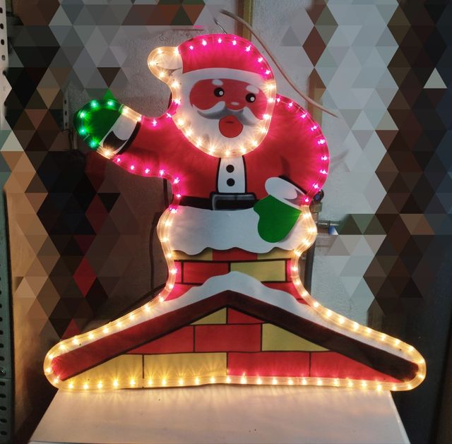 Tubo Luminoso decoracion Papa Noel