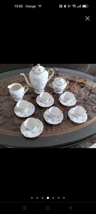 Juego café/te porcelana fina