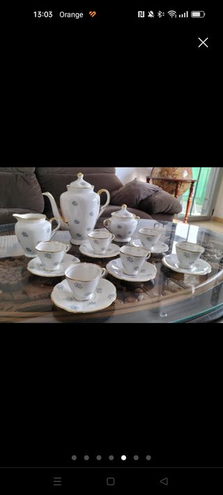 Juego café/te porcelana fina