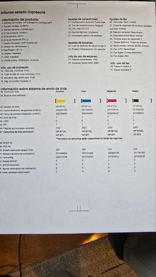 Impresora escaner HP Officejet pro