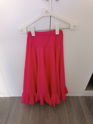 Falda flamenco fucsia 