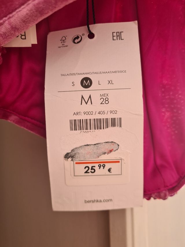 Top lentejuelas Rosa