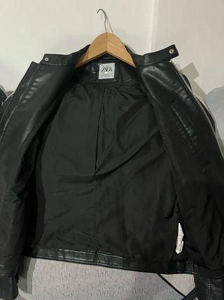 Chaqueta de piel de zara