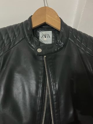 Chaqueta de piel de zara