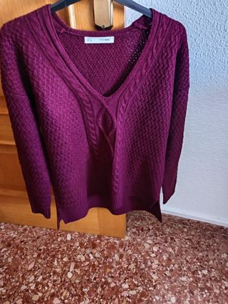 Jersey invierno granate T-S