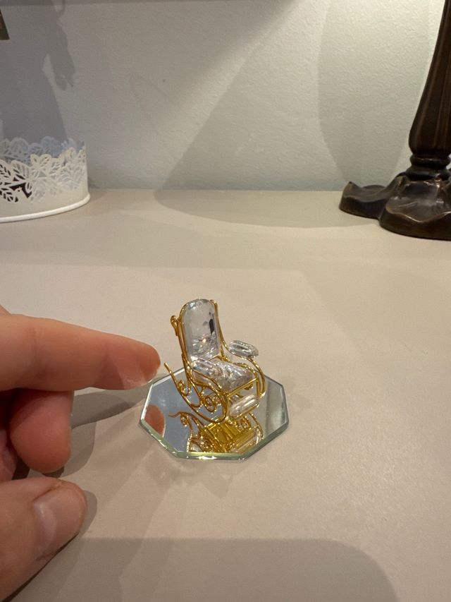 Mecedora miniatura swarovski
