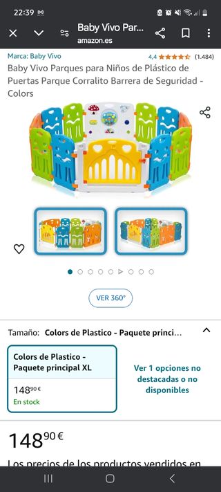 Parque infantil bebe