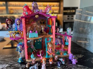 Casa Echantimals Ciervo+ 13 muńecas+mascotas+ acce