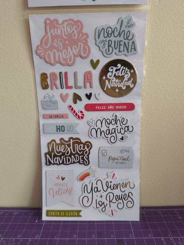 Lote pegatinas navidad scrapbooking
