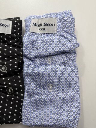 Lote 4 calzoncillos bóxer largos 3XL algodón