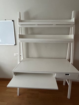 Escritorio de madera blanco Banak