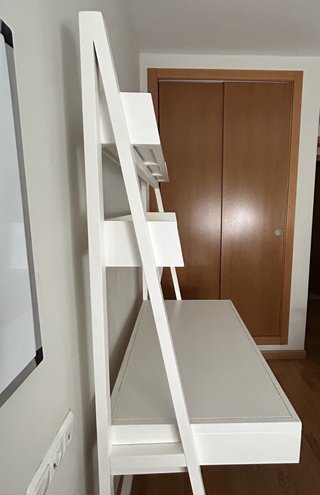 Escritorio de madera blanco Banak