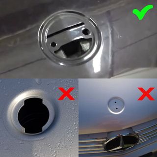 Emblema Mercedes clásico azul para capó 57 mm (C)