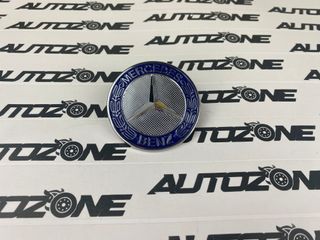 Emblema Mercedes clásico azul para capó 57 mm (C)