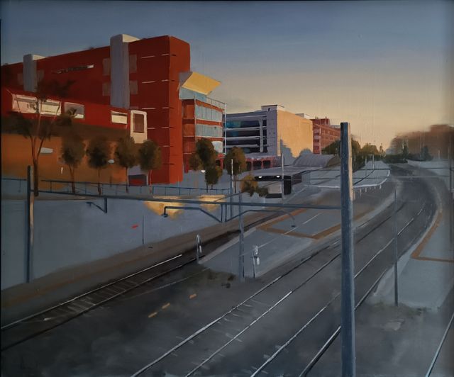 Cuadro Amanecer en la estación