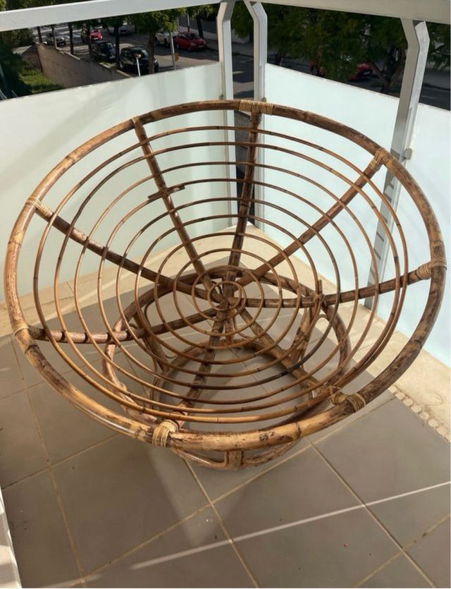 Sillon lounge jardín de ratán