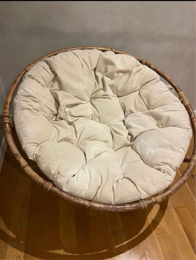 Sillon lounge jardín de ratán