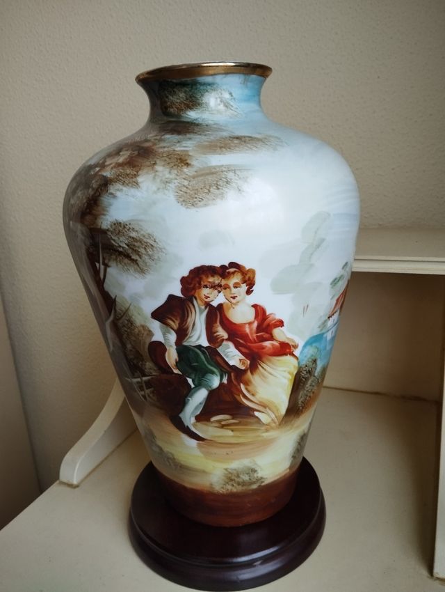 Jarrón porcelana antiguo