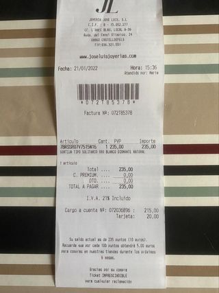 Sortija oro blanco y diamante