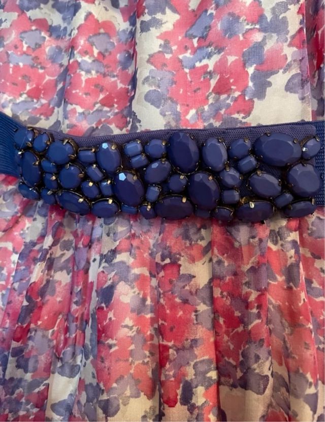 Vestido gasa vaporoso T 38/40 Amit