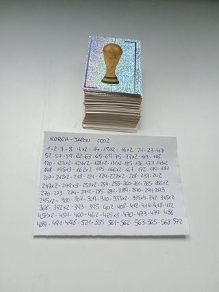 Cromos Korea 2002 mundial Panini 