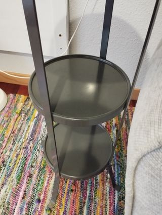 Mesa auxiliar metálica alta