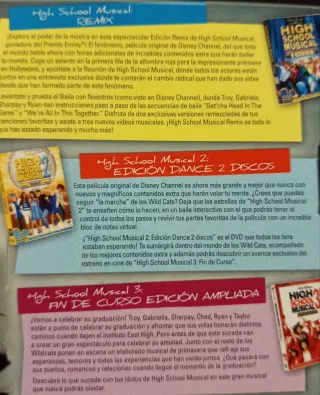 High School Musical trilogía dvd