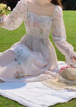 *nuevo* vestido primaveral bridgeton floral M