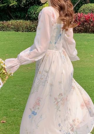 *nuevo* vestido primaveral bridgeton floral M