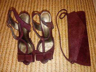 Conjunto Zapatos y bolso invitada