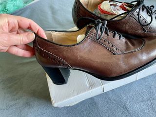 Zapato abotinado cordones piel 37
