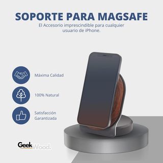 GeekWood Estación Carga Inalámbrica Madera Aconcag