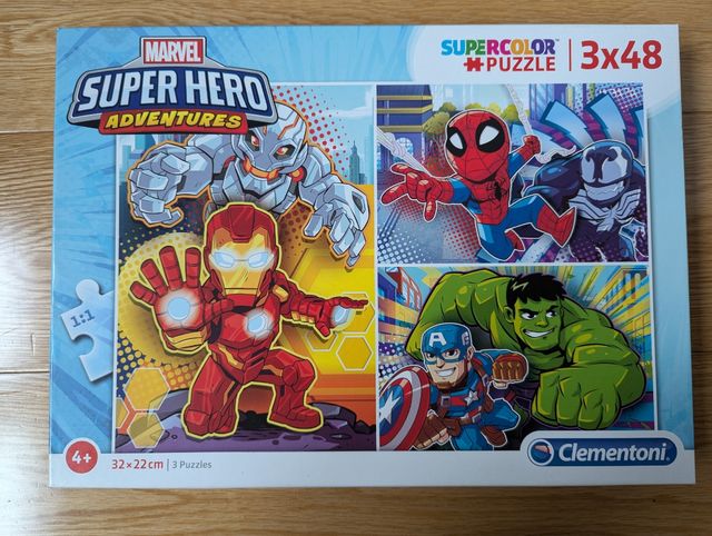 Puzzle 3 puzzles de 48 piezas Marvel